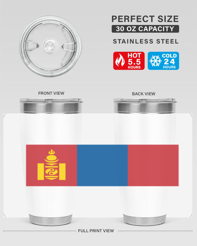 Mongolia 83#- world flags- Tumbler