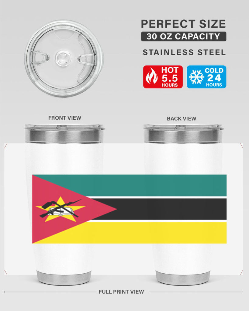 Mozambique 80#- world flags- Tumbler