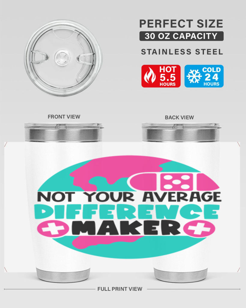 Not Your Averange Difference Maker Style Style 122#- nurse- tumbler