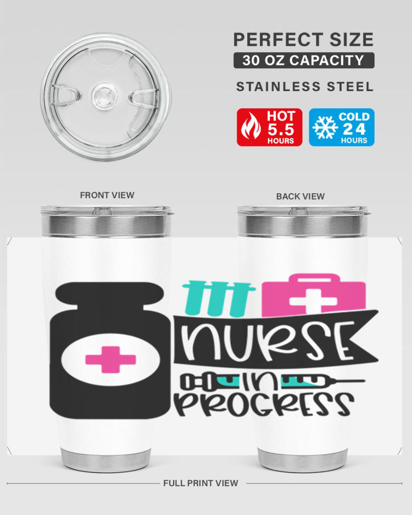 Nurse In Progress Style Style 111#- nurse- tumbler