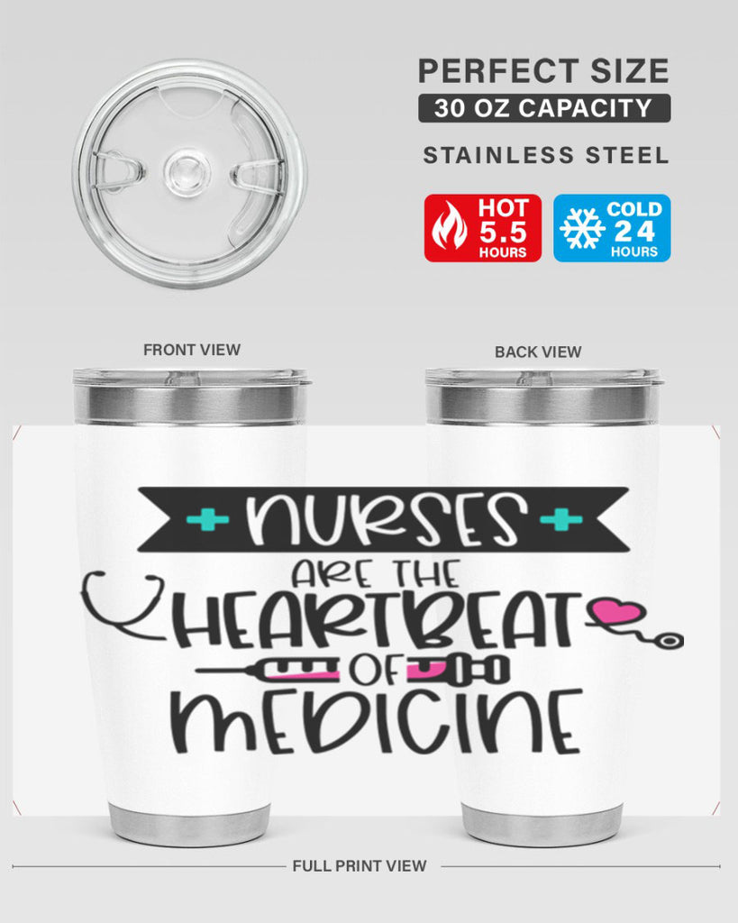 Nurses Are The Heartbeat Of Medicine Style Style 91#- nurse- tumbler