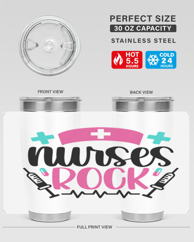 Nurses Rock Style Style 79#- nurse- tumbler