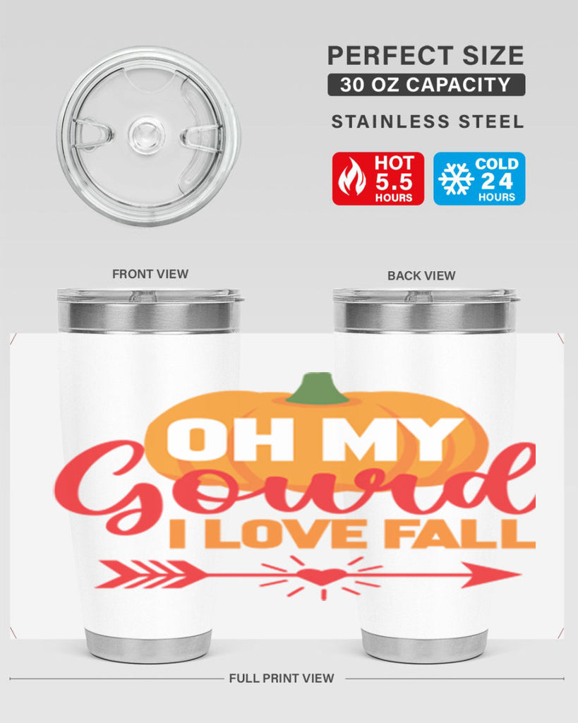 OhMyGourdILove 459#- fall- Tumbler