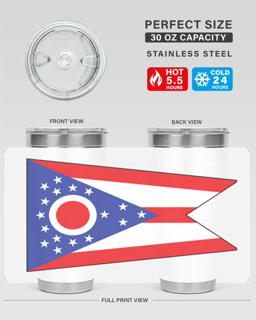 Ohio 17#- Us Flags- Tumbler