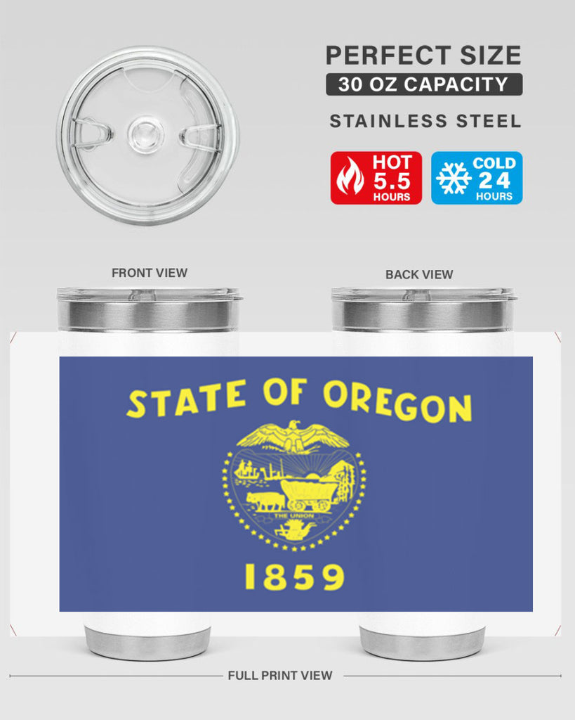 Oregon 15#- Us Flags- Tumbler
