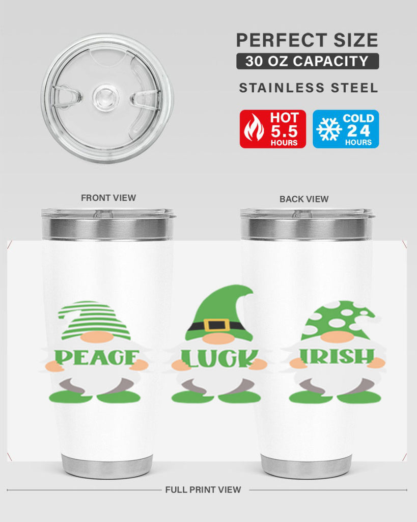 Peace Luck Irish Style 41#- St Patricks Day- Tumbler