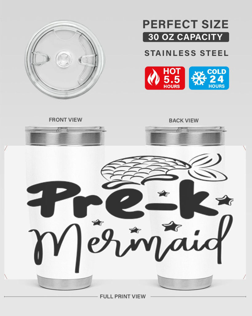 Prek Mermaid 545#- mermaid- Tumbler