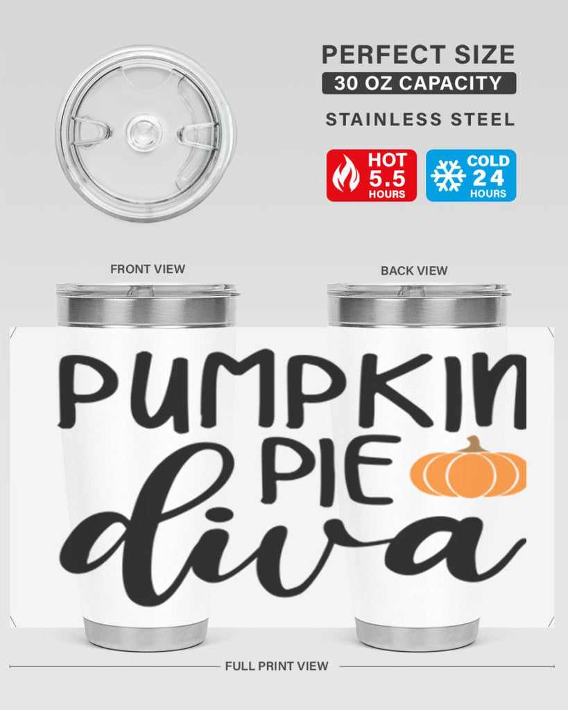 Pumpkin Pie Diva 532#- fall- Tumbler