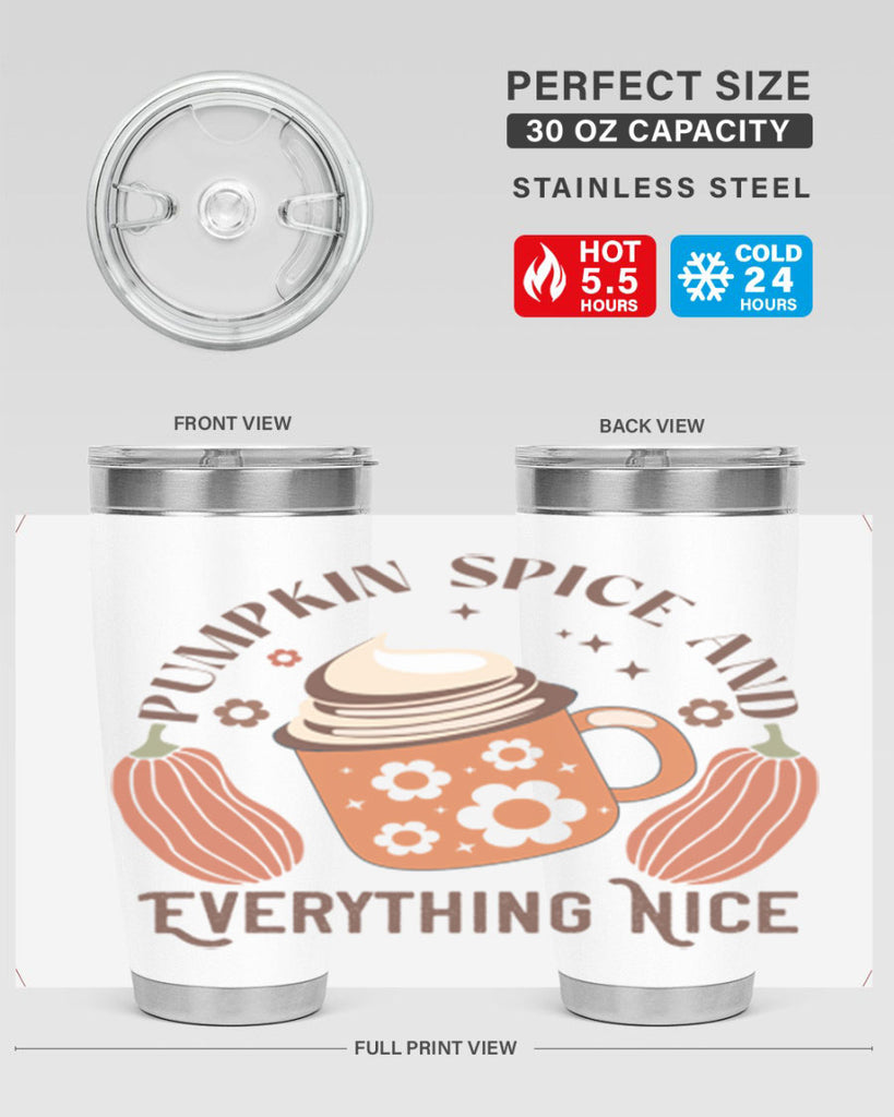 Pumpkin Spice And Everything Nice 539#- fall- Tumbler