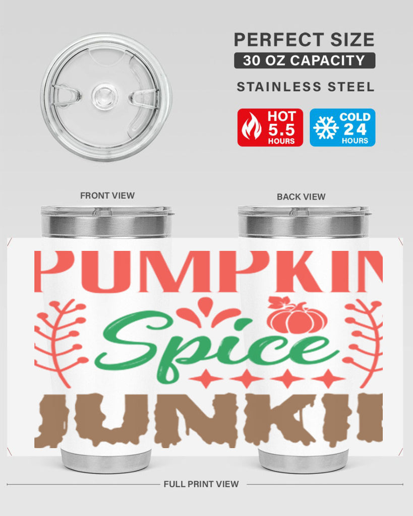 Pumpkin Spice Junkie 547#- fall- Tumbler