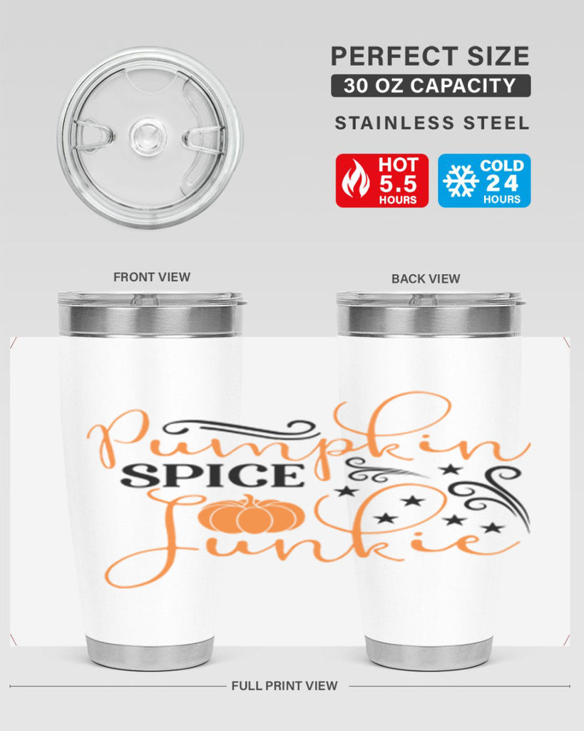 Pumpkin Spice Junkie 549#- fall- Tumbler