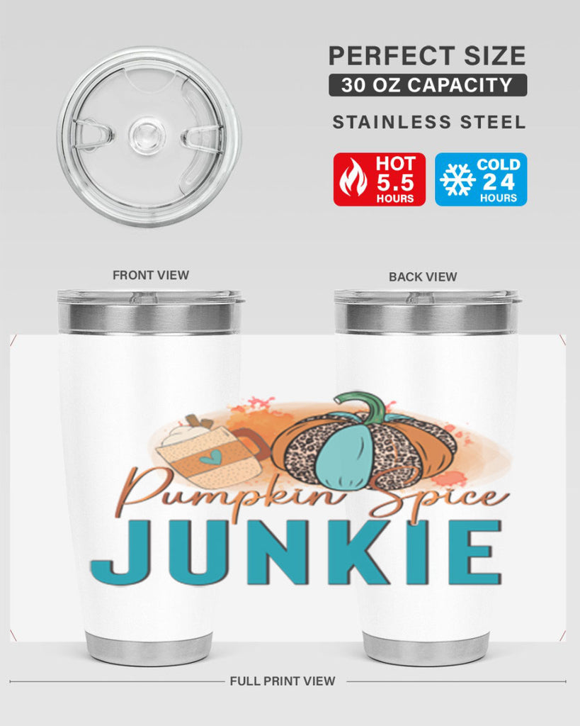 Pumpkin Spice Junkie 550#- fall- Tumbler