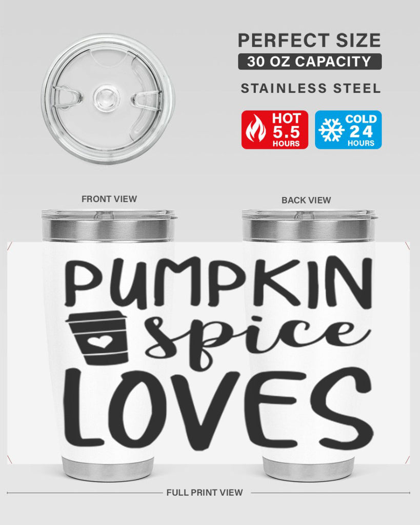 Pumpkin Spice Loves 555#- fall- Tumbler