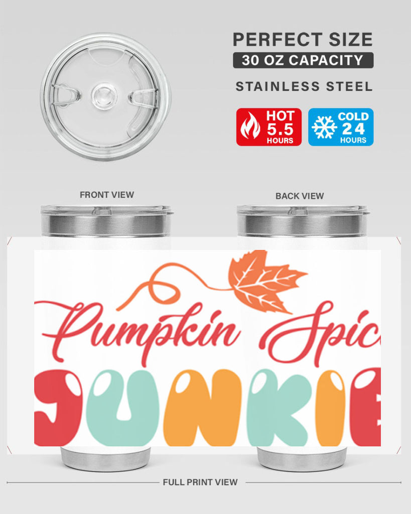 PumpkinSpiceJunkiedesign 569#- fall- Tumbler