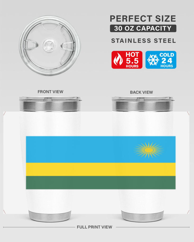 Rwanda 53#- world flags- Tumbler