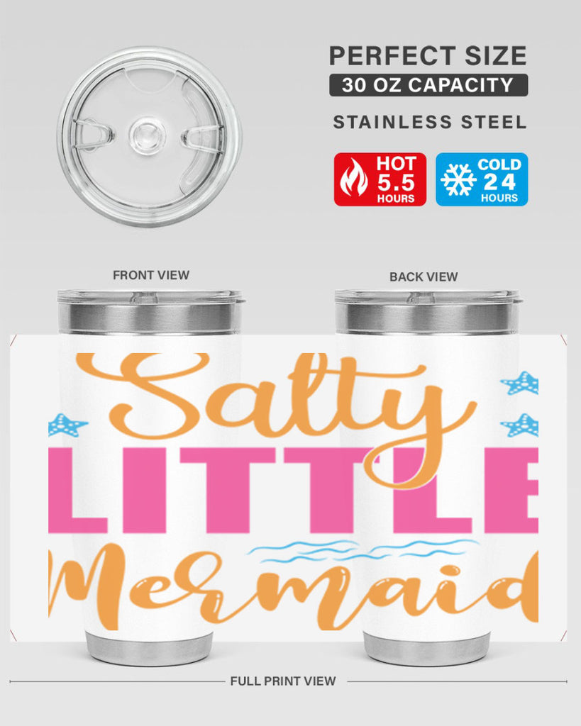 Salty Little Mermaid Design 574#- mermaid- Tumbler