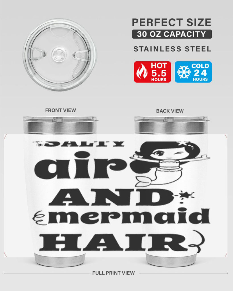 Salty air and mermaid hair 567#- mermaid- Tumbler