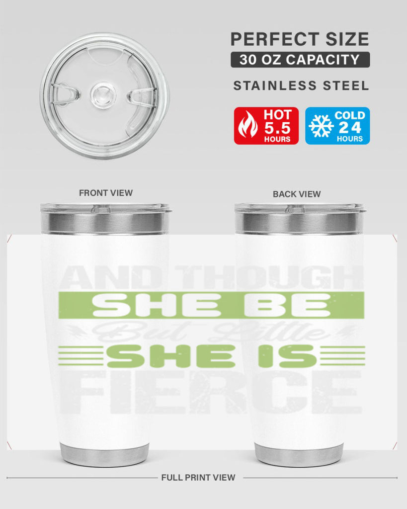 She is little but fierce Style 173#- baby- tumbler