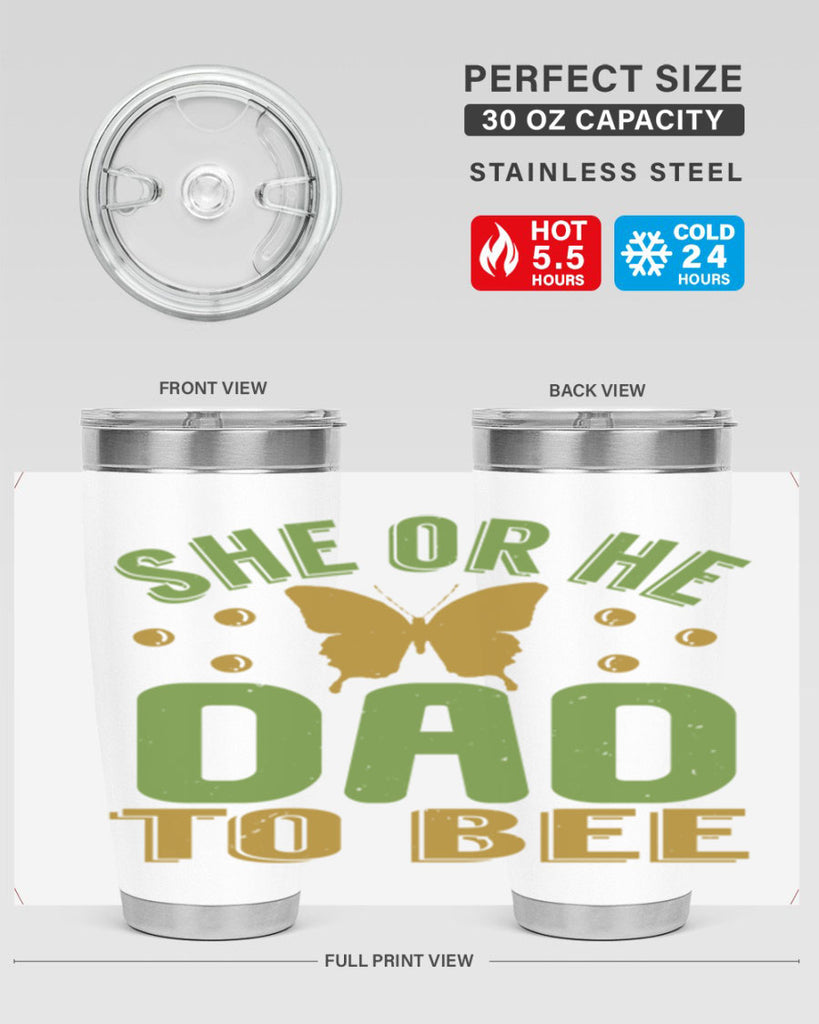 She or He Dad to bee Style 172#- baby- tumbler