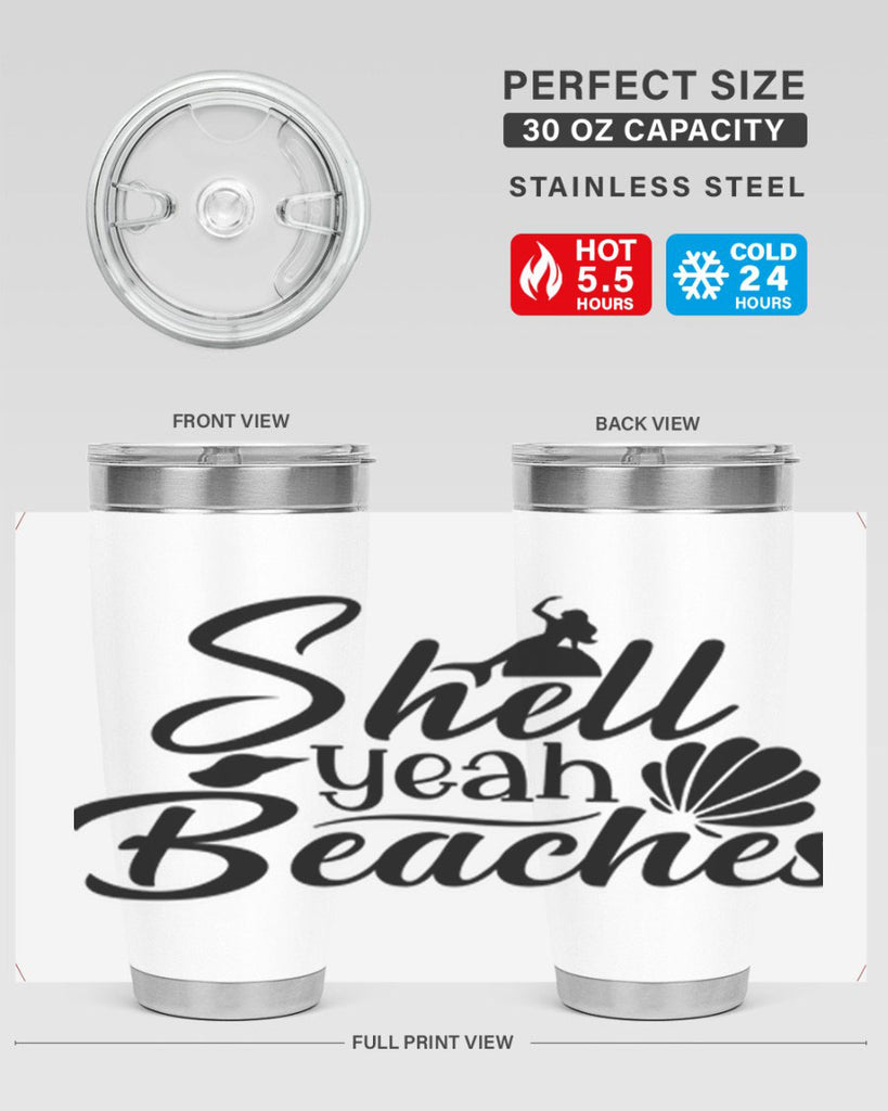 Shell Yeah Beaches 589#- mermaid- Tumbler