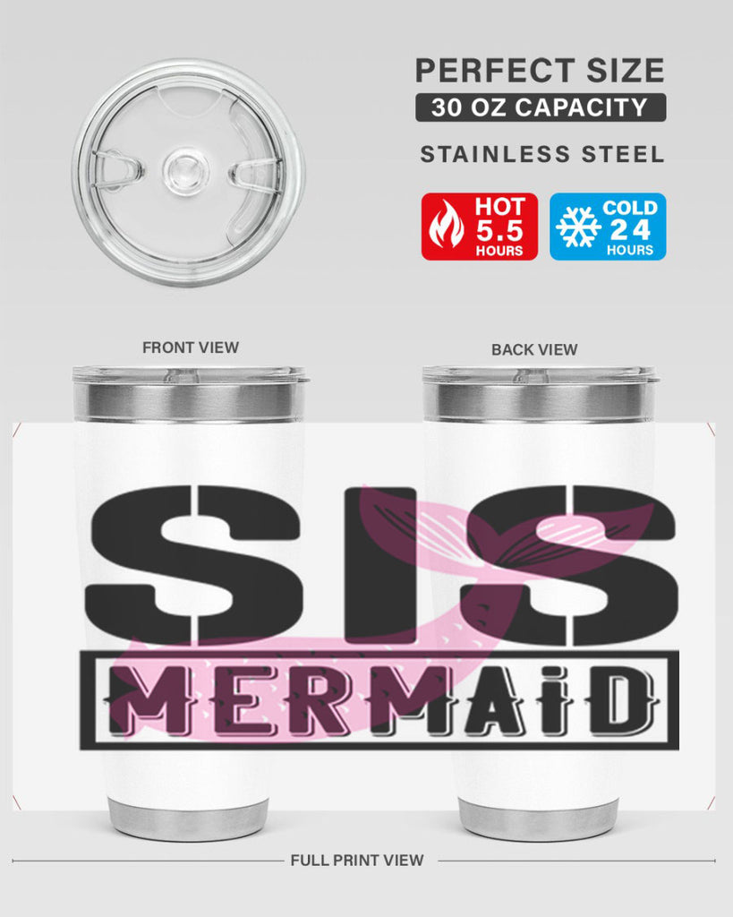 Sis mermaid 599#- mermaid- Tumbler