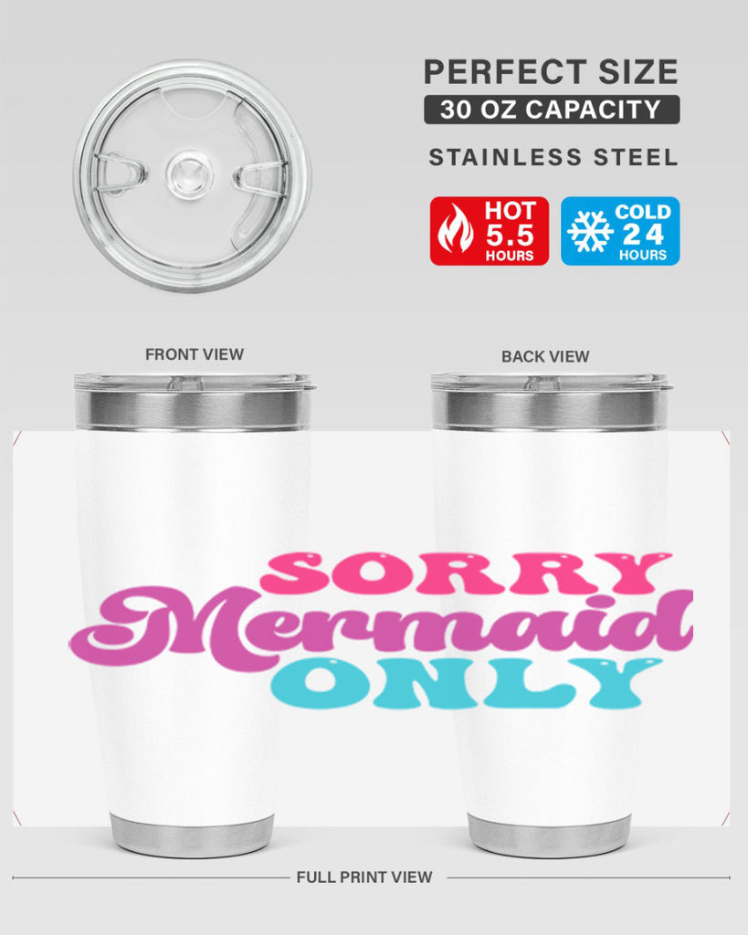 Sorry Mermaid Only 601#- mermaid- Tumbler