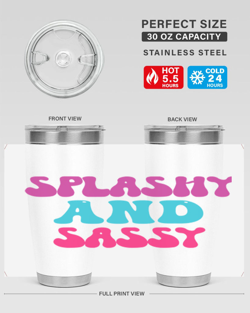 Splashy And Sassy 622#- mermaid- Tumbler