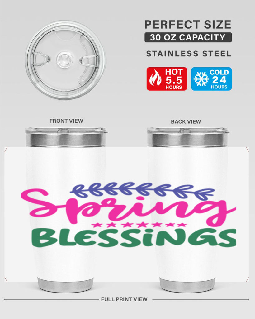 Spring Blessings 419#- spring- Tumbler