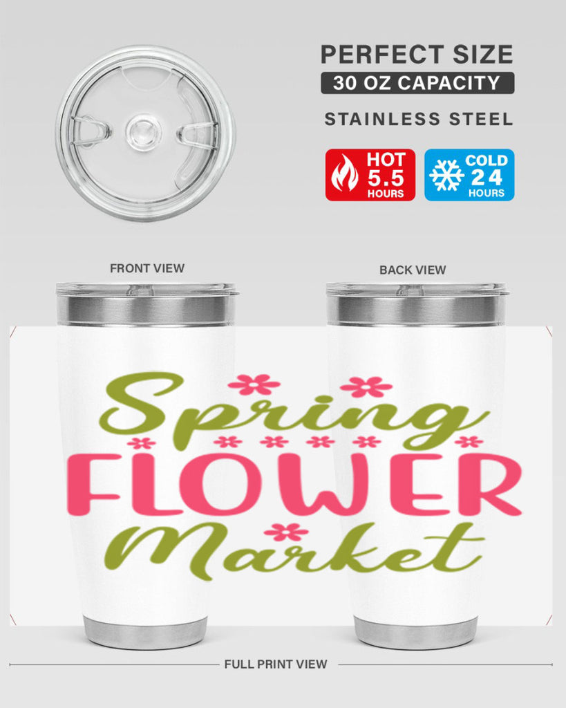 Spring Flower Market 423#- spring- Tumbler
