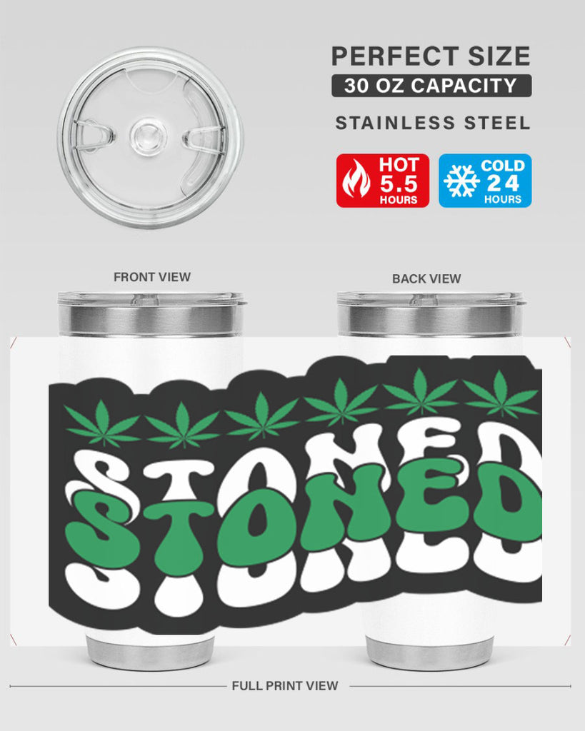 Stoned 255#- marijuana- Tumbler