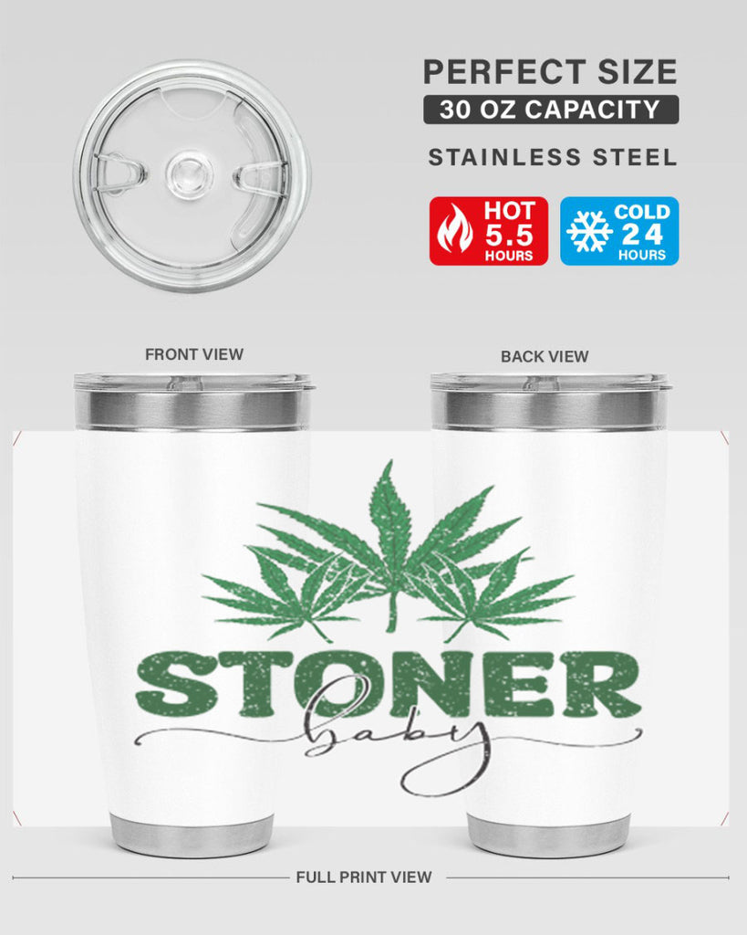 Stoner Baby Sublimation 261#- marijuana- Tumbler