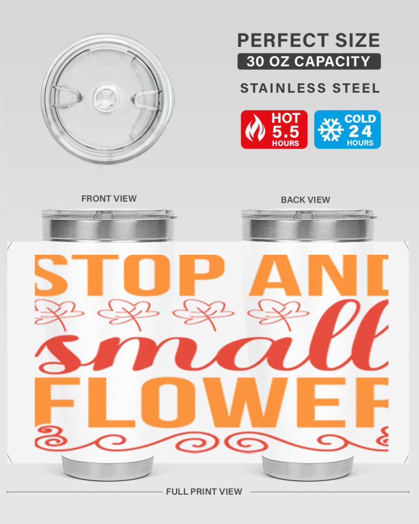 Stop and small flower 522#- spring- Tumbler