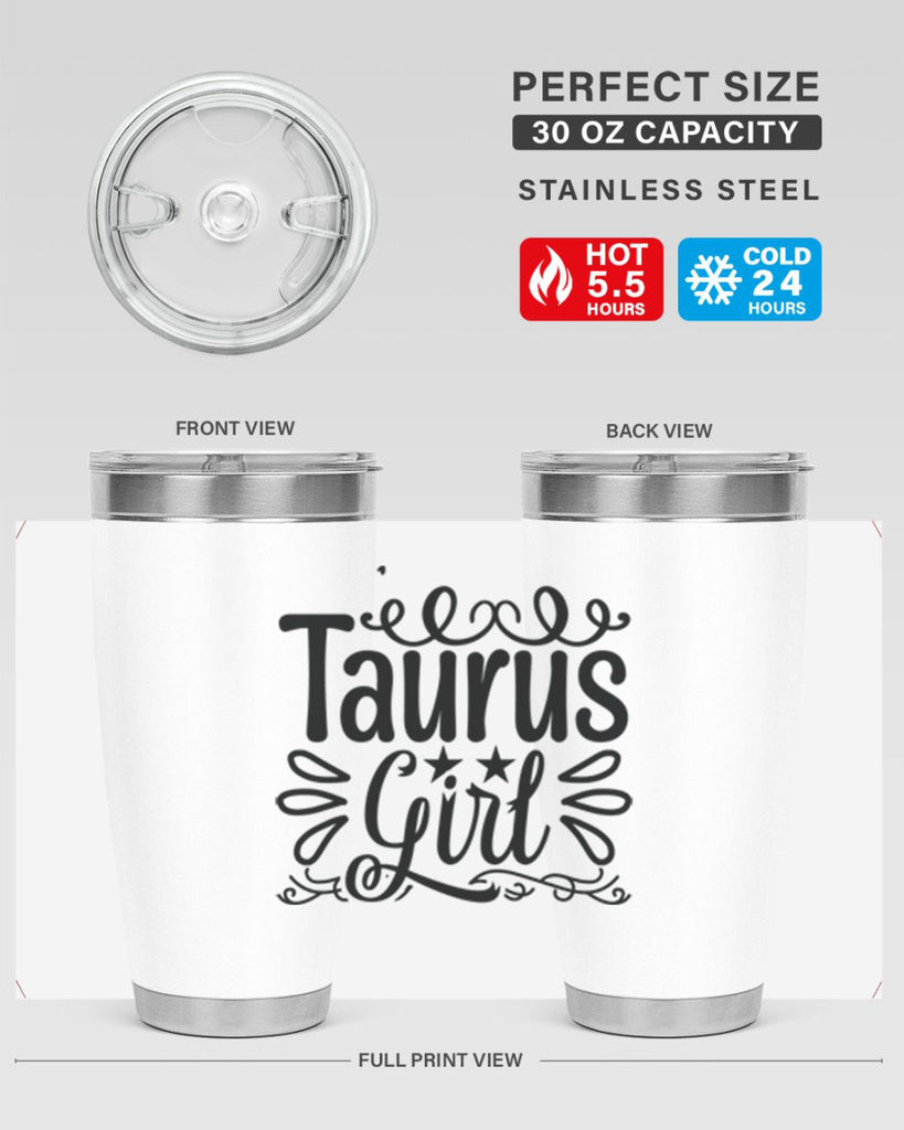 Taurus girl 497#- zodiac- Tumbler