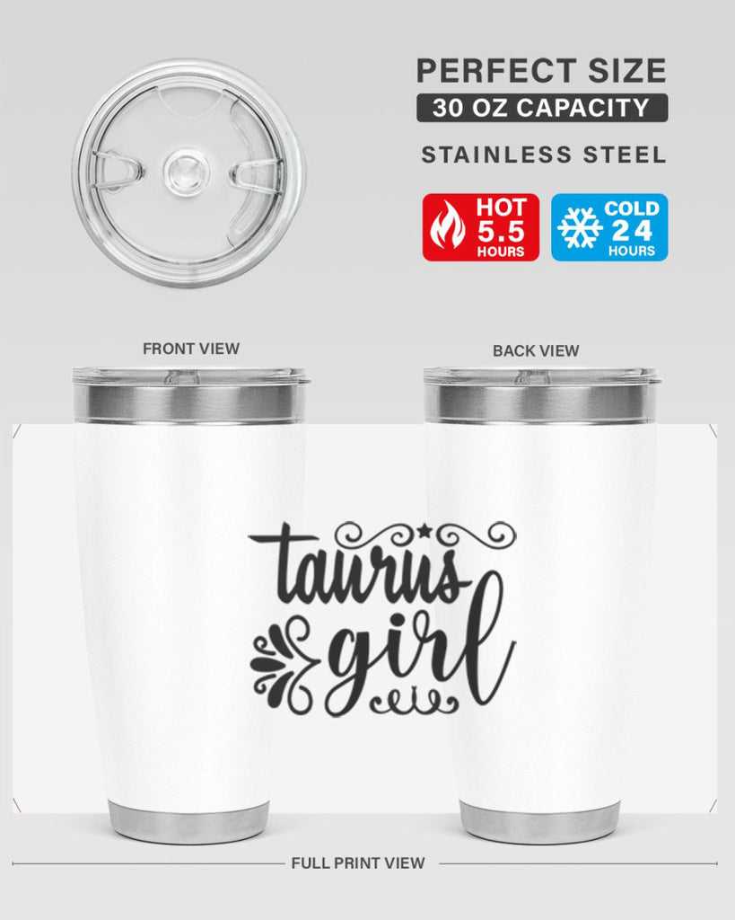 Taurus girl 499#- zodiac- Tumbler