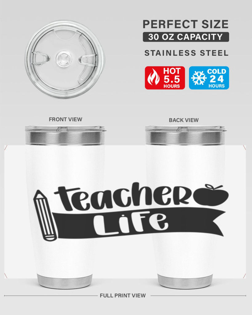 Teacher Life Style 52#- teacher- tumbler