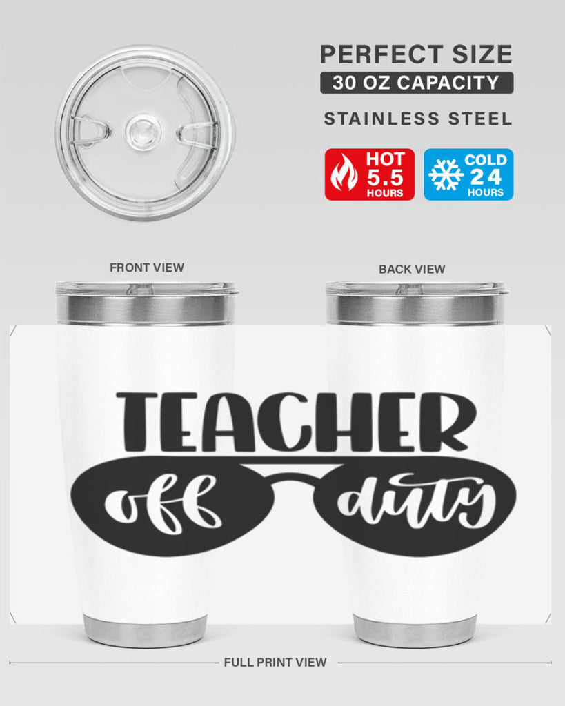 Teacher Off Duty Style 49#- teacher- tumbler