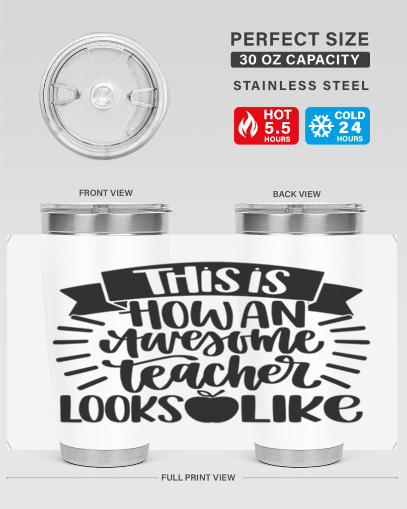 This Is How An Awesome Style 34#- teacher- tumbler