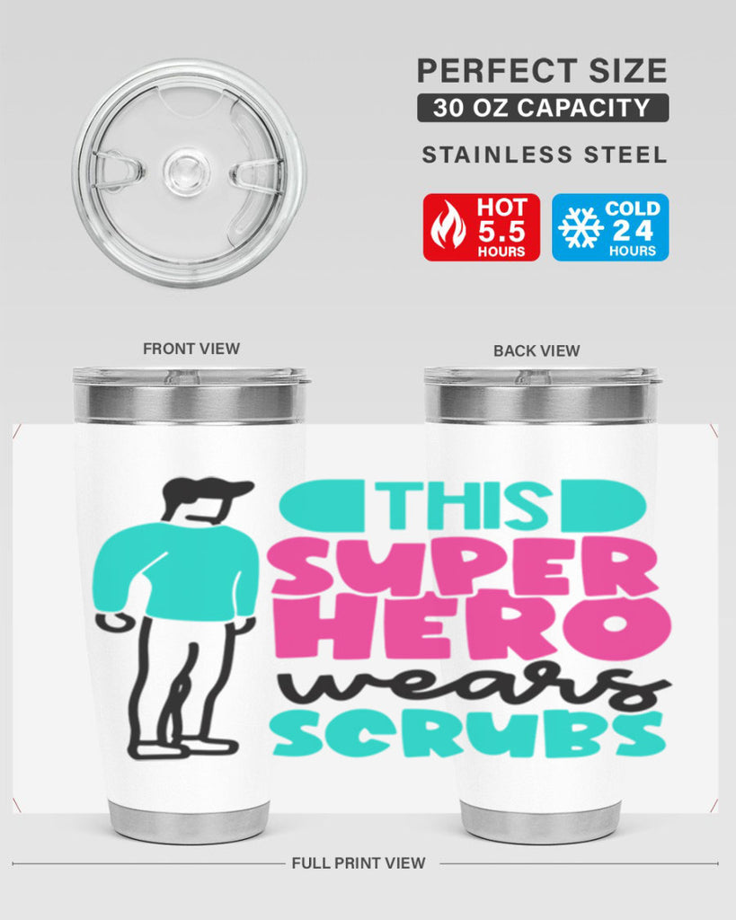 This Superhero Wears Scrubs Style Style 19#- nurse- tumbler