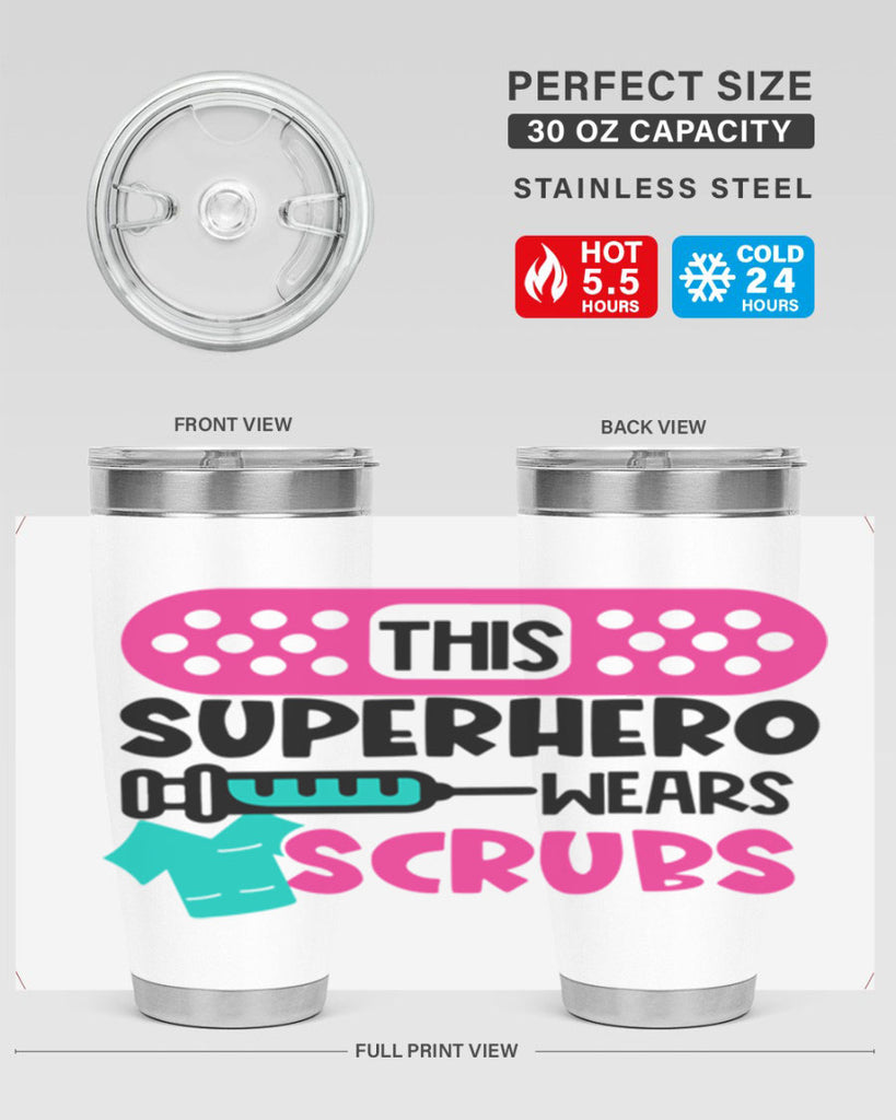 This Superhero Wears Scrubs Style Style 20#- nurse- tumbler