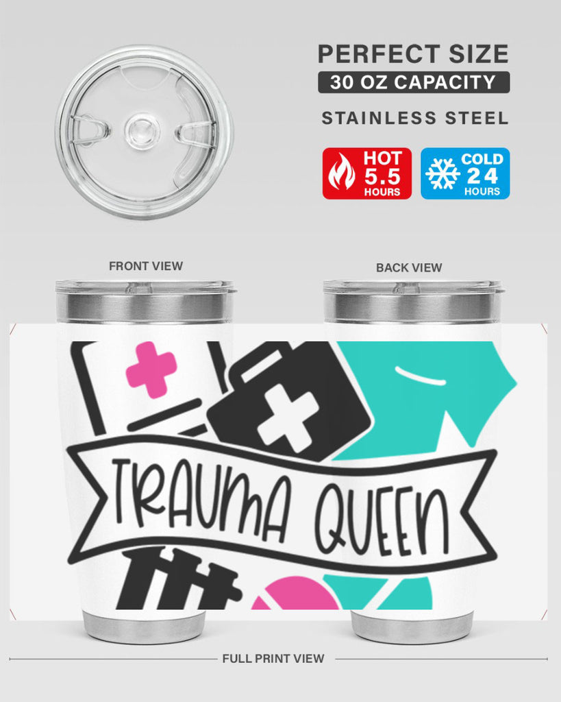 Trauma Queen Style Style 13#- nurse- tumbler