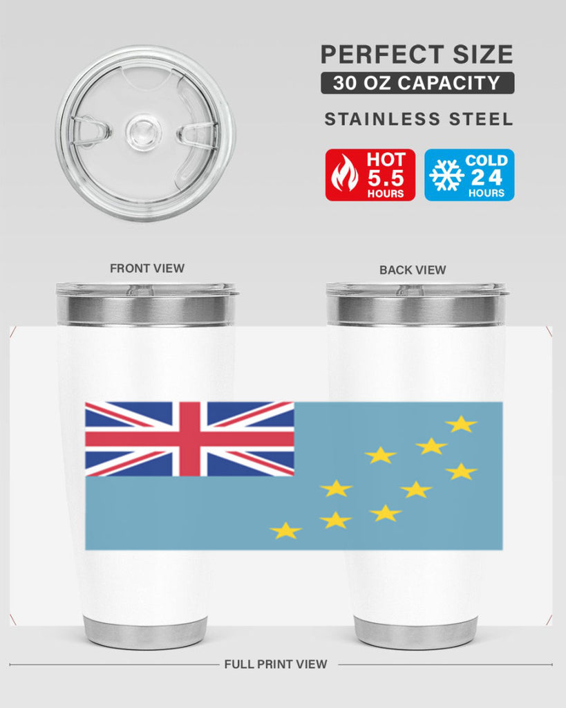 Tuvalu 15#- world flags- Tumbler