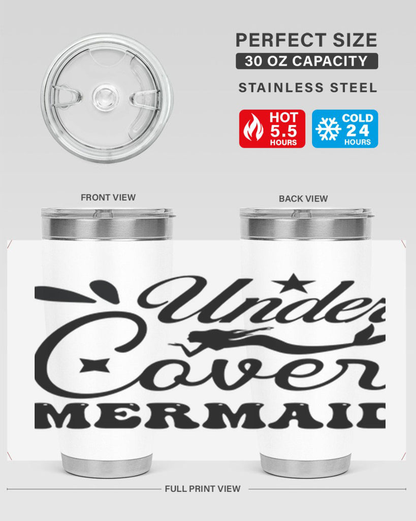 Under cover mermaid 646#- mermaid- Tumbler