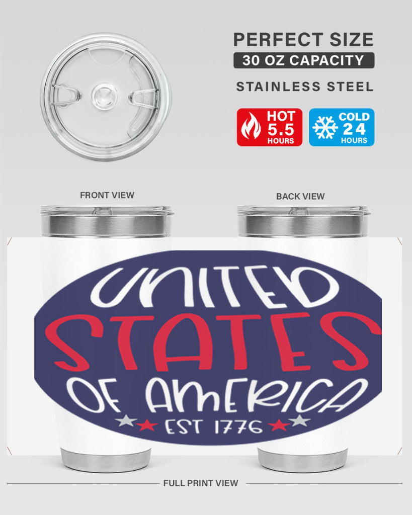 United States Of America Est Style 176#- Fourt Of July- Tumbler