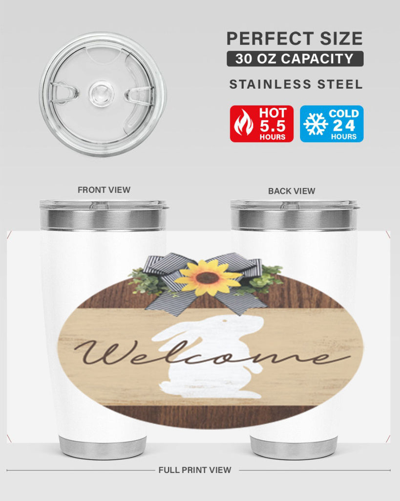 Welcome Bunny Mockup568#- spring- Tumbler