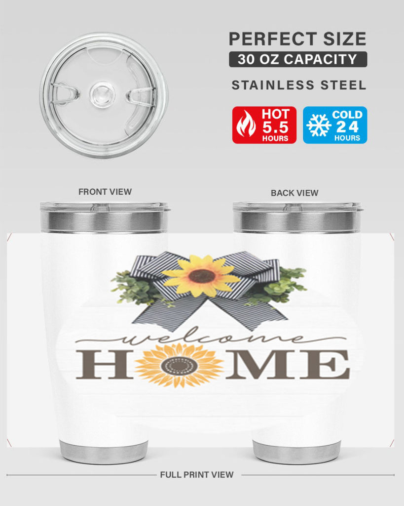 Welcome Home sunflower Mockup572#- spring- Tumbler