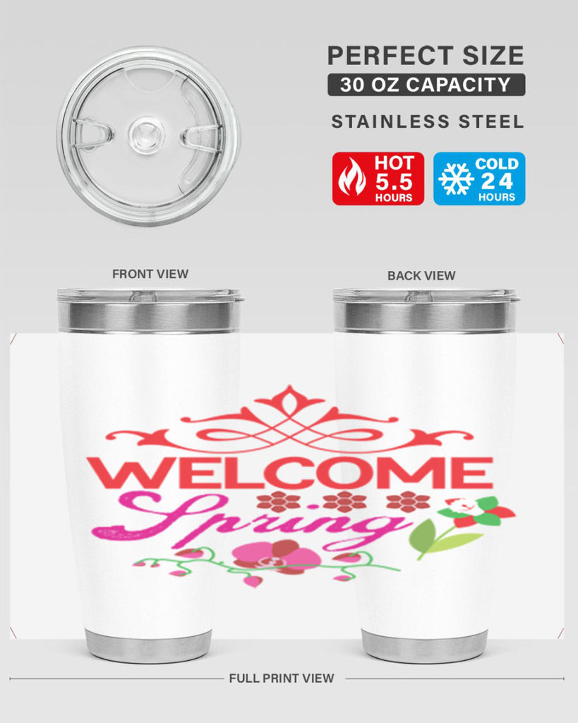 Welcome Spring 580#- spring- Tumbler