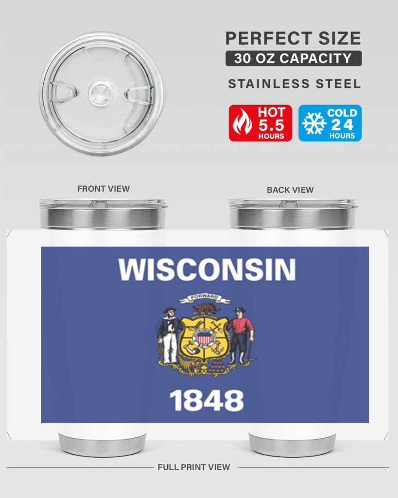 Wisconsin 2#- stateflags- Tumbler