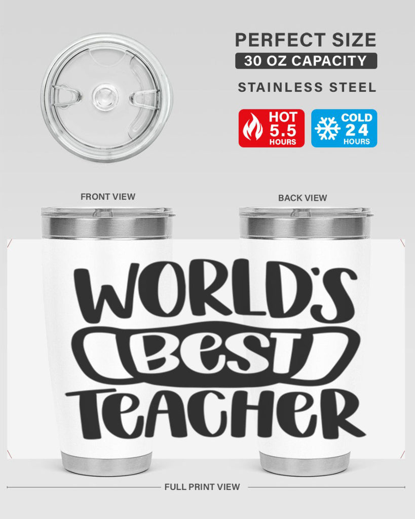 Worlds Best Teacher Style 27#- teacher- tumbler