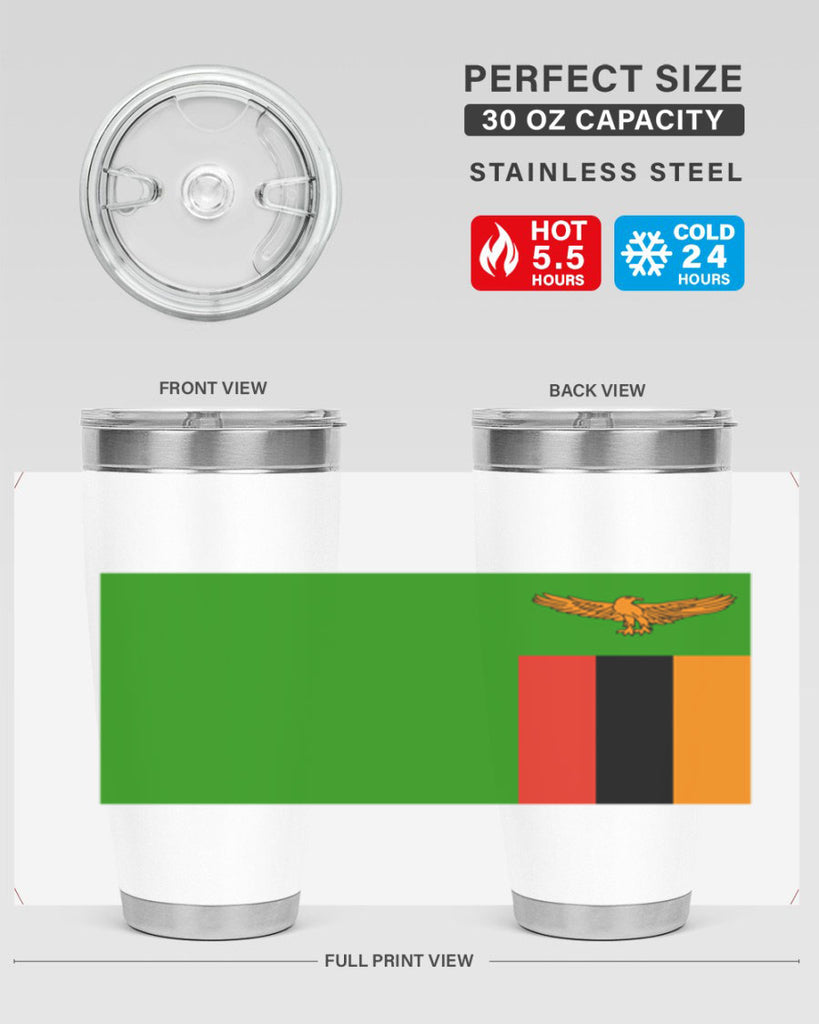 Zambia 2#- world flags- Tumbler