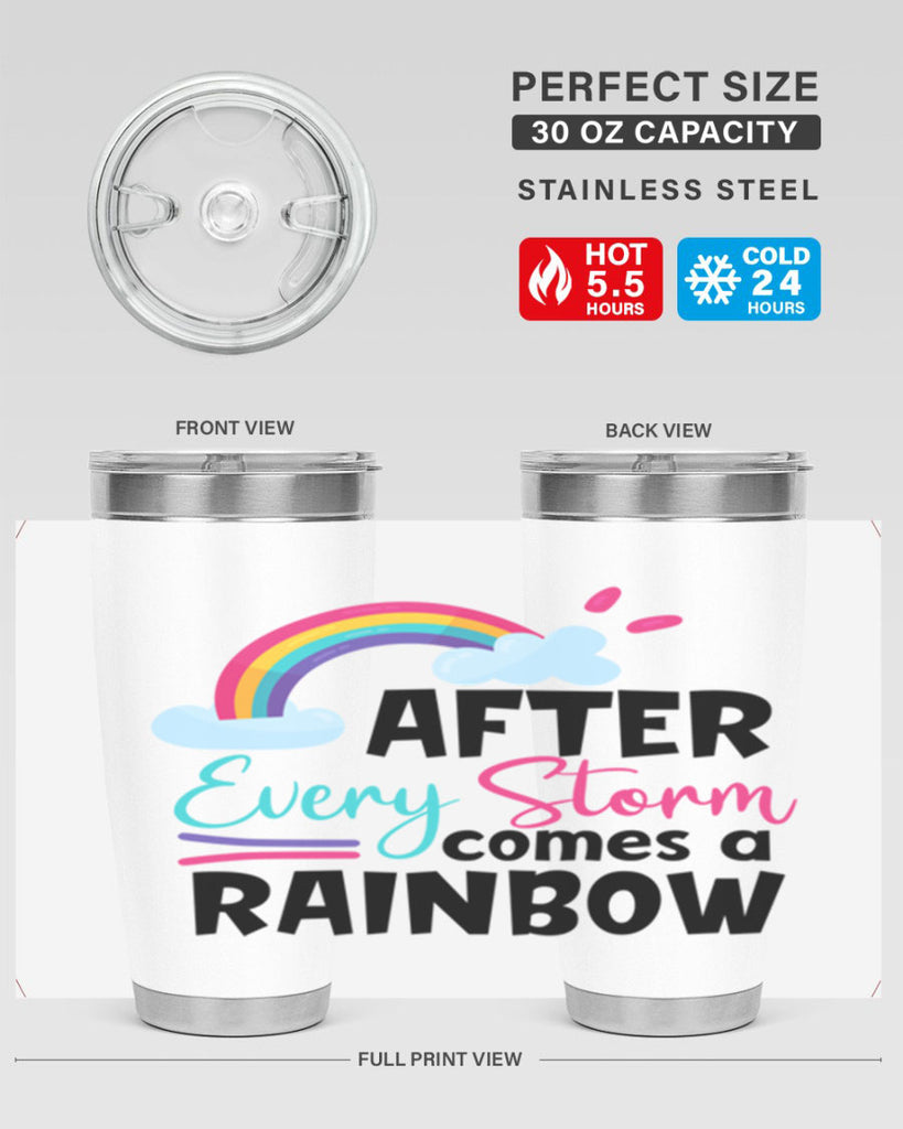 after every storm comes a rainbow Style 291#- baby- tumbler